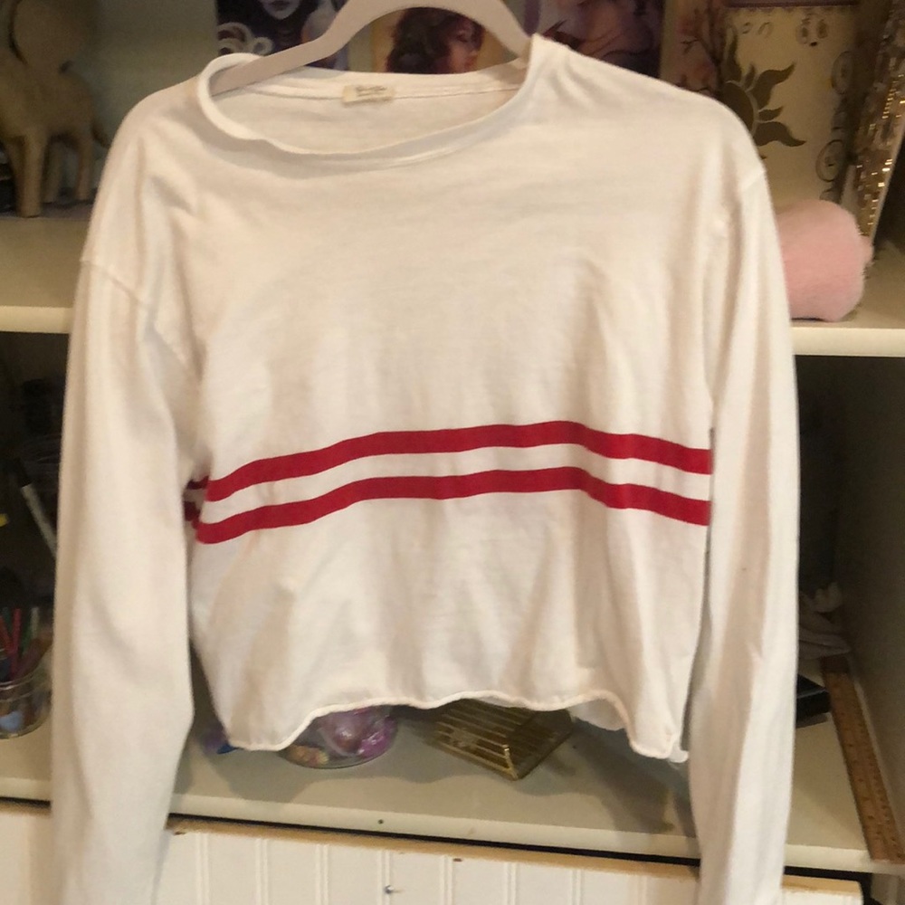 Red striped long sleeve Brandy Melville